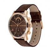 Tommy Hilfiger Kane Brown Dial Brown Leather Strap Watch for Men - 1710400 Authentic Buy Shop Now