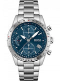 Hugo Boss Pilot Blue Dial Silver Steel Strap Watch for Men - 1513850 Authentic Buy Shop Now