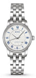 Mido Baroncelli III Automatic Silver Dial Silver Steel Strap Watch For Women - M7600.4.21.1 Authentic Buy Shop Now