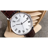Tissot T Classic Everytime White Dial Brown Leather Strap Watch For Men - T109.410.16.033.00 Authentic Buy Shop Now
