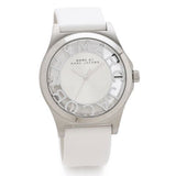 Marc Jacobs Henry Skeleton White Dial White Leather Strap Watch for Women - MBM1241 Authentic Buy Shop Now