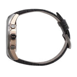 Hugo Boss Onyx Chronograph Grey Dial Black Leather Strap Watch For Men - HB1513366 Authentic Buy Shop Now