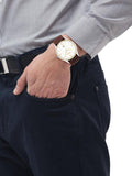 Hugo Boss Classic White Dial Brown Leather Strap Watch for Men - 1513486 Authentic Buy Shop Now