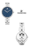 Swarovski Cosmopolitan Blue Dial Silver Steel Strap Watch for Women - 5517790 Authentic Buy Shop Now