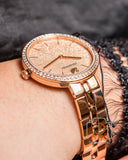 Swarovski Cosmopolitan Diamond Powder Gold Dial Rose Gold Steel Strap Watch for Women - 5517800 Authentic Buy Shop Now