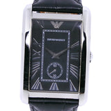 Emporio Armani Classic Analog Black Dial Black Leather Strap Strap Watch For Men - AR1604 Authentic Buy Shop Now