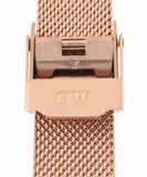 Daniel Wellington Petite Melrose Pink Dial Rose Gold Mesh Strap Watch For Women - DW00100368 Authentic Buy Shop Now