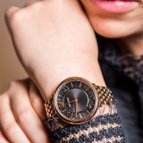 Swarovski Crystalline Chic Analog Black Dial Rose Gold Steel Strap Watch for Women - 5544587 Authentic Buy Shop Now