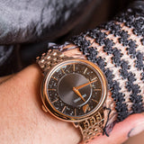 Swarovski Crystalline Chic Analog Black Dial Rose Gold Steel Strap Watch for Women - 5544587 Authentic Buy Shop Now
