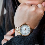 Swarovski Crystalline Chic Analog Silver Dial Rose Gold Steel Strap Watch for Women - 5544590 Authentic Buy Shop Now