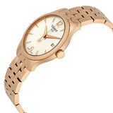 Tissot T Classic Tradition Lady White Dial Rose Gold Steel Strap Watch for Women - T063.210.33.037.00 Authentic Buy Shop Now