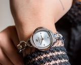 Swarovski Crystal Flower Silver Dial Silver Steel Strap Watch for Women - 5547622 Authentic Buy Shop Now