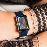 Swarovski Uptown Crystal Blue Dial Blue Leather Strap Watch for Women - 5547713 Authentic Buy Shop Now