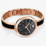 Swarovski Crystalline Delight Black Dial Two Tone Steel Strap Watch for Women - 5580530 Authentic Buy Shop Now