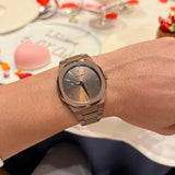 D1 Milano Ultra Thin Brown Dial Gold Steel Strap Watch for Unisex - D1-UTBJ10 Authentic Buy Shop Now