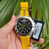 Tommy Hilfiger Sports Multifunction Black Dial Yellow Rubber Strap Watch for Men - 1791144 Authentic Buy Shop Now