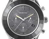 Swarovski Octea Lux Sport Chronograph Black Dial Silver Steel Strap Watch for Women - 5610520