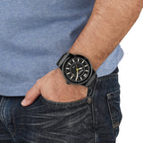 Salvatore Ferragamo F-80 Classic Black Dial Black Rubber Strap Watch for Men - SFHY01622 Authentic Buy Shop Now