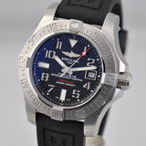 Breitling Avenger II Seawolf Stainless Steel 45mm Black Rubber Strap Mens Watch - A1733110/BC31/153S Authentic Buy Shop Now
