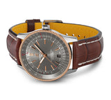 Breitling Navitimer Automatic 41 Grey Dial Brown Leather Strap Watch for Men - U17326121M1P1 Authentic Buy Shop Now