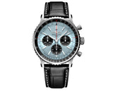 Breitling Navitimer B01 Chronograph 43 Blue Dial Black Leather Strap Watch for Men - AB0138241C1P1 Authentic Buy Shop Now