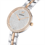Swarovski Cosmopolitan Crystals Silver Dial Two Tone Steel Strap Watch for Women - 5644081 Authentic Buy Shop Now