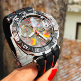 Tissot T Race Chronograph Stefan Bradl Special Edition Black Dial Black Rubber Strap Watch for Men - T092.417.27.057.02 Authentic Buy Shop Now