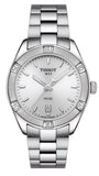 Tissot PR 100 Sport Chic Silver Dial Silver Steel Strap Watch for Women - T101.910.11.031.00 Authentic Buy Shop Now