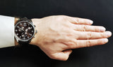 Tissot Chrono XL Vintage Quartz Black Dial Black Leather Strap Watch For Men - T116.617.16.062.00 Authentic Buy Shop Now