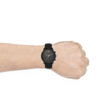 Fossil Neutra Chronograph Black Dial Black Leather Strap Watch for Men - FS5503 Authentic Buy Shop Now