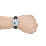 Fossil Townsman Automatic Chronograph White Dial Blue Leather Strap Watch for Men - ME3167 Authentic Buy Shop Now