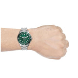 Fossil FB-03 Chronograph Green Dial Silver Steel Strap Watch for Men - FS5726 Authentic Buy Shop Now