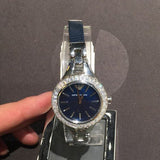Emporio Armani Chiara Blue Dial Blue Leather Strap Watch for Women - AR7330 Authentic Buy Shop Now