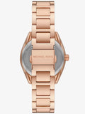 Michael Kors Janelle Quartz Maroon Dial Rose Gold Steel Strap Watch For Women - MK7382 Authentic Buy Shop Now