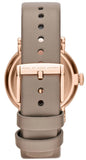 Marc Jacobs Baker Grey Dial Grey Leather Strap Watch for Women - MBM1266 Authentic Buy Shop Now