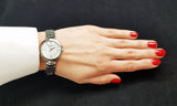 Tissot T Lady Flamingo Diamonds White Dial Silver Steel Strap Watch For Women - T094.210.11.116.01 Authentic Buy Shop Now