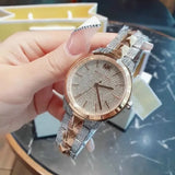 Michael Kors Runway Mercer Crystals Silver Dial Two Tone Steel Strap Watch For Women - MK6716 Authentic Buy Shop Now