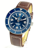 Breitling Superocean Heritage '57 Blue Dial Brown Leather Strap Watch for Men - A10370161C1X1 Authentic Buy Shop Now