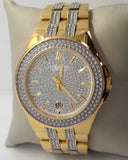Bulova Crystal Collection Silver Dial Two Tone Steel Strap Watch for Men - 98K102 Authentic Buy Shop Now