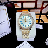 Michael Kors Mini Pilot Quartz Gold Dial Gold Steel Strap Watch For Women - MK7366 Authentic Buy Shop Now