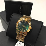 Marc Jacobs Amy Green Dial Gold Steel Strap Watch for Women - MBM8609 Authentic Buy Shop Now