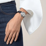 Cartier Ballon Bleu De Cartier Silver Dial Black Leather Strap Watch for Women - WSBB0030 Authentic Buy Shop Now