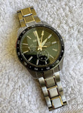 Seiko Presage Sharp Edged Series GMT Green Dial Silver Steel Strap Watch For Men - SPB219J1 Authentic Buy Shop Now