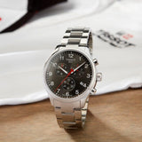 Tissot Chrono XL Black Dial Silver Steel Strap Watch For Men - T116.617.11.057.00 Authentic Buy Shop Now