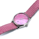 Gucci G-Timeless Pink Mother of Pearl Dial Pink Leather Strap Watch For Women - YA126586 Authentic Buy Shop Now