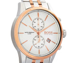 Hugo Boss Jet Silver Dial Two Tone Steel Strap Watch for Men - 1513385 Authentic Buy Shop Now