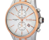 Hugo Boss Jet Silver Dial Two Tone Steel Strap Watch for Men - 1513385 Authentic Buy Shop Now