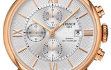 Tissot Des Tourelles Chronograph Silver Dial Brown Leather Strap Watch For Men - T099.427.36.038.00 Authentic Buy Shop Now