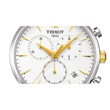 Tissot T Classic Tradition Chronograph White Dial Two Tone Steel Strap Watch For Men - T063.617.22.037.00 Authentic Buy Shop Now