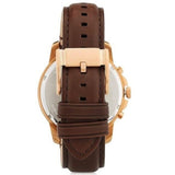 Fossil Grant Chronograph Blue Dial Brown Leather Strap Watch for Men - FS5068 Authentic Buy Shop Now